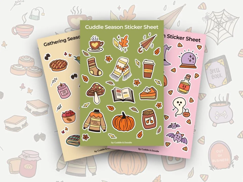 Fall Sticker Sheet Bundle