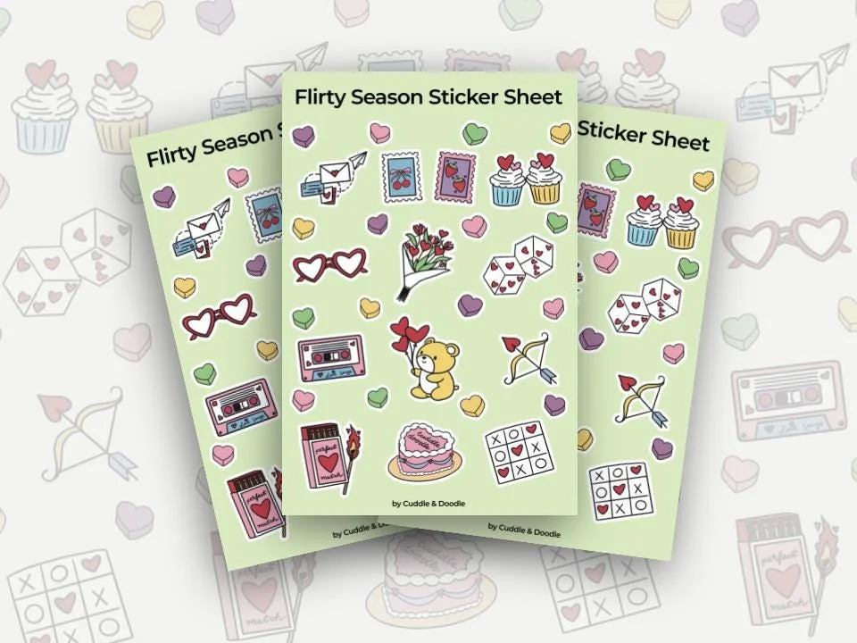Valentine's Day Sticker Sheet