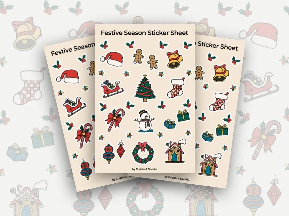 Festive Season Christmas Stickers