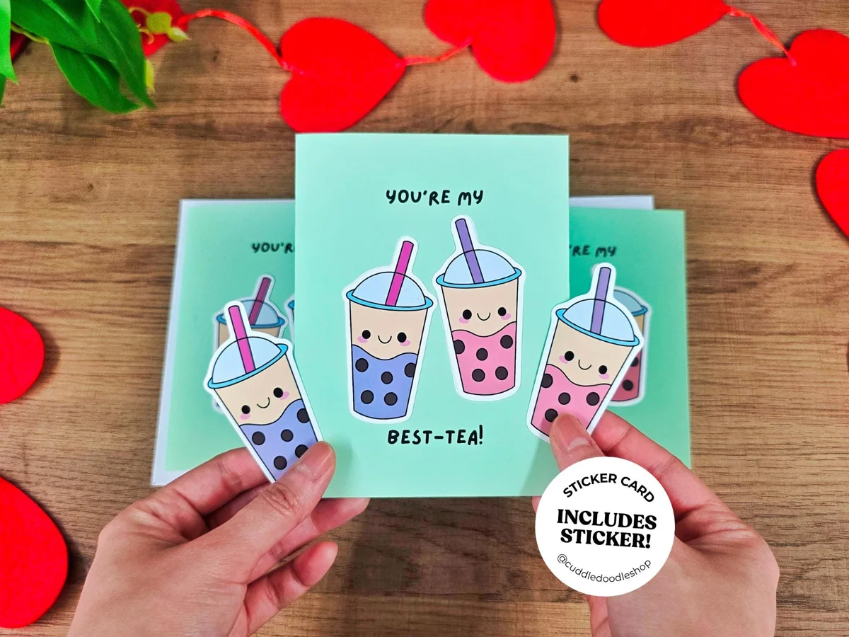 Boba Tea greeting card