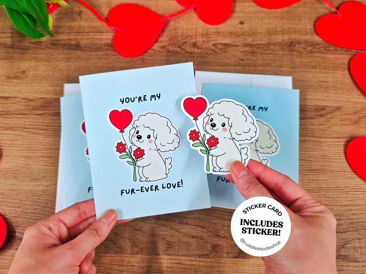 Dog Valentine's Day Card
