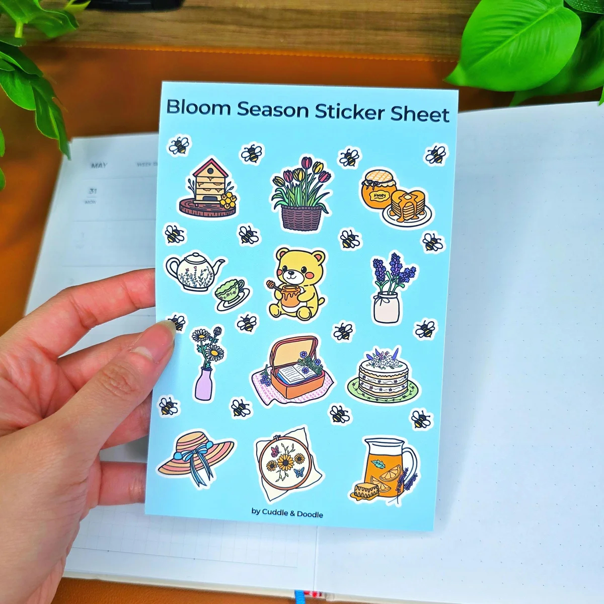 Spring Cottagecore Floral Sticker Sheet