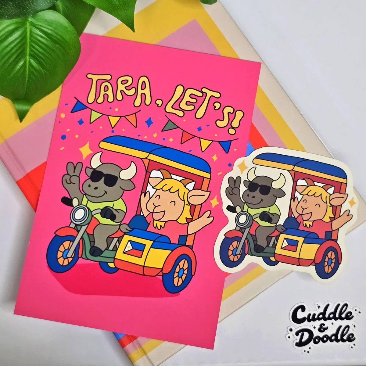 Carabao Tricycle Sticker & Art Print