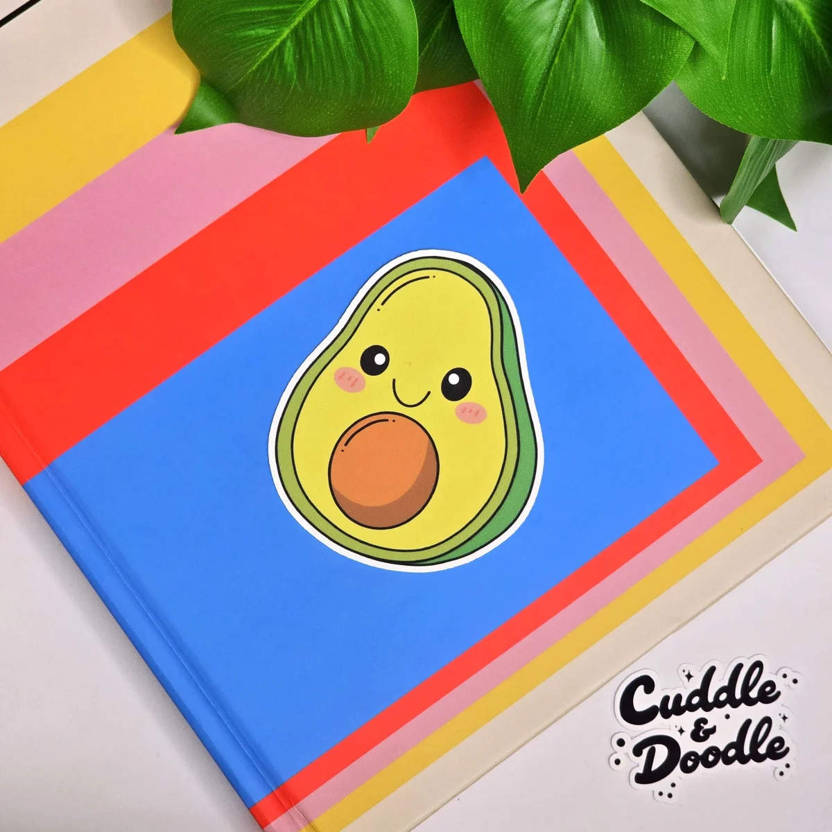 Kawaii Avocado Vinyl Sticker