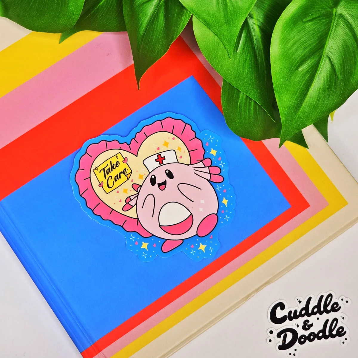 Take Care Chansey Sticker, Kawaii Nurse Pokemon Vinyl Decal