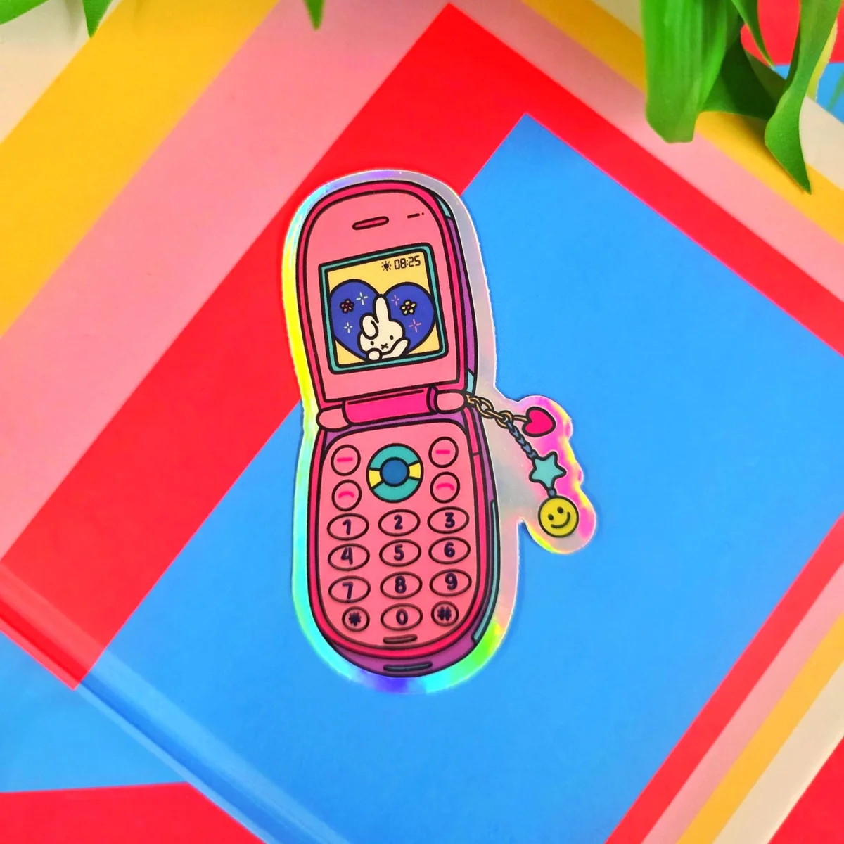 Y2K Flip Phone Sticker