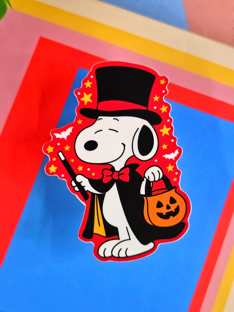 Halloween Snoopy Magician Sticker