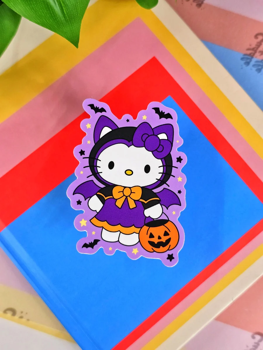 Halloween Hello Kitty Bat Sticker